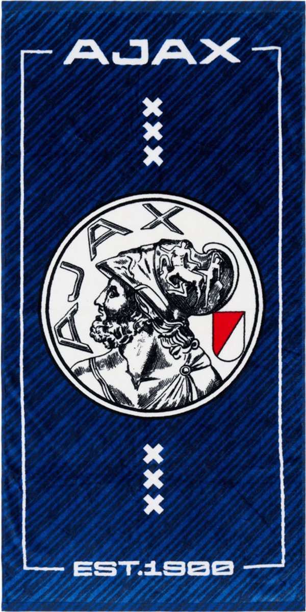 Ajax-handdoek navy 70x140 cm
