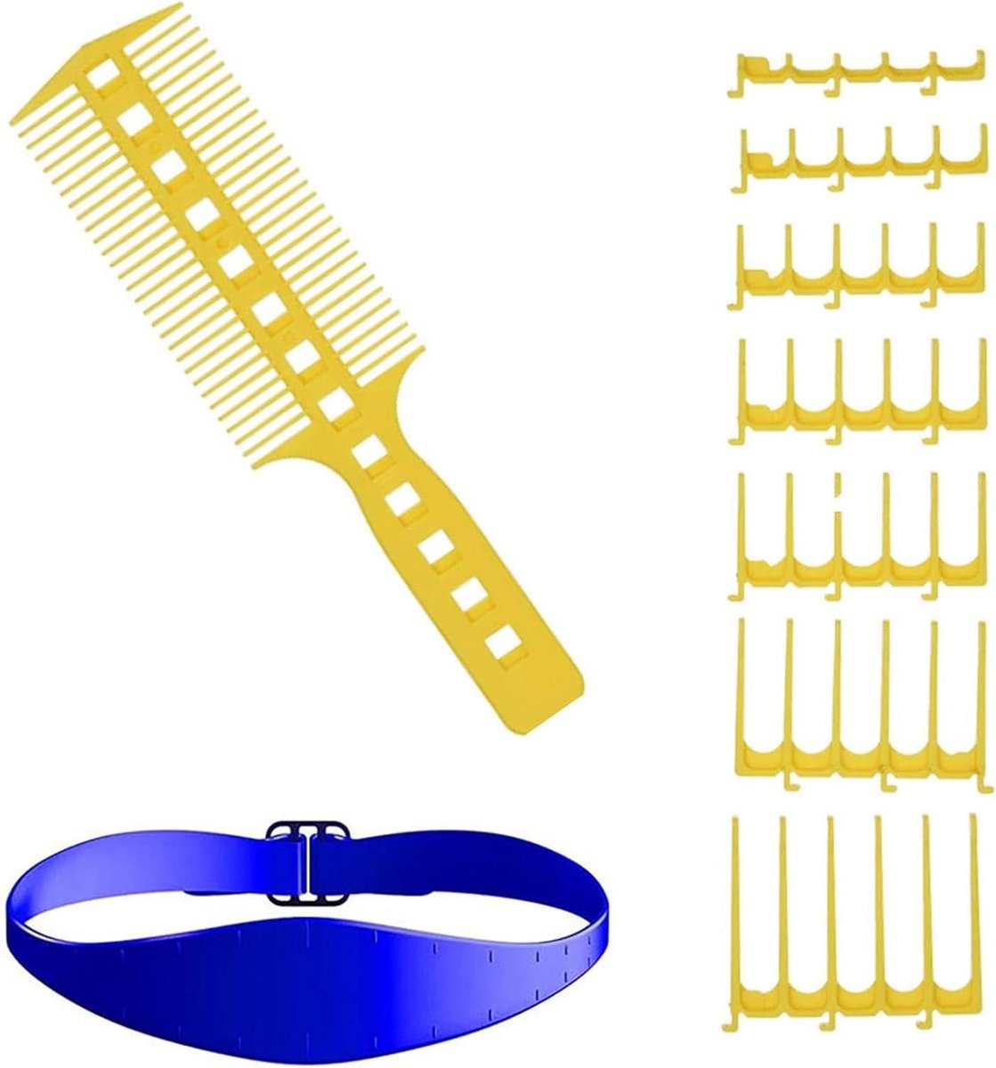Haar Trimmer Gids - Fade Band Sjabloon - Thuis Kapsel Creëren - Verstelbare Ronde Vorm - 24 cm - Zwart