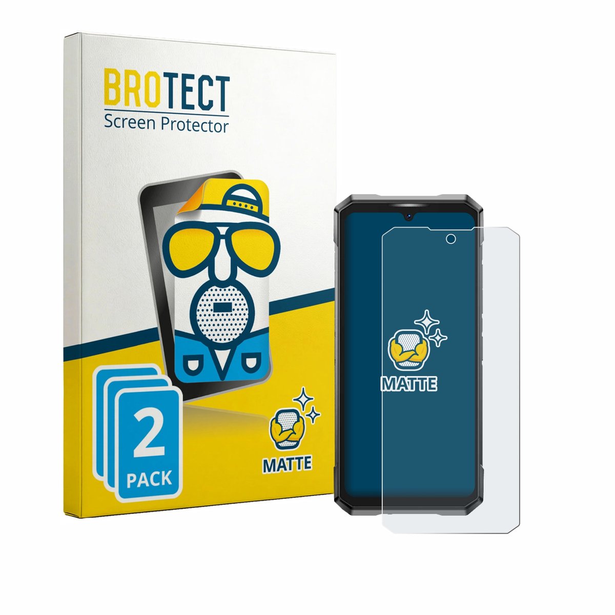 BROTECT - Screenprotector voor Doogee S200 Ultra - Folie Beschermfolie matte 2 Stuks