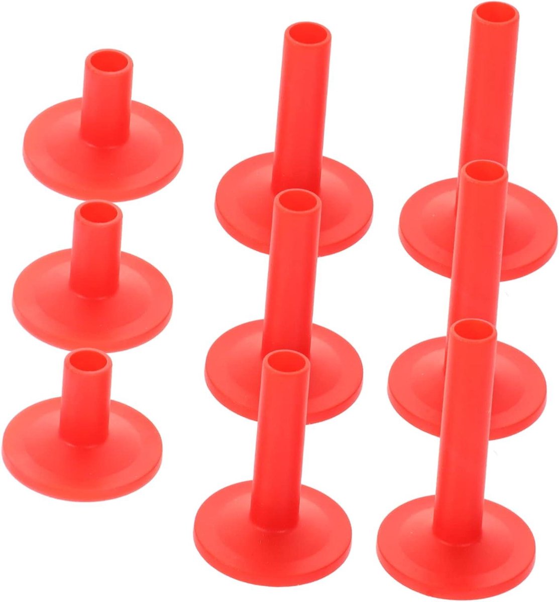 Bekken Hoezen - Drum Accessoires - Drumstel Onderhoud - Met Basis - 12 Stuks - Rood