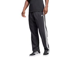Adidas Sportswear Essentials 3-Stripes Stanford Lichte Woven Tapered Open Hem Broek - Heren - Zwart