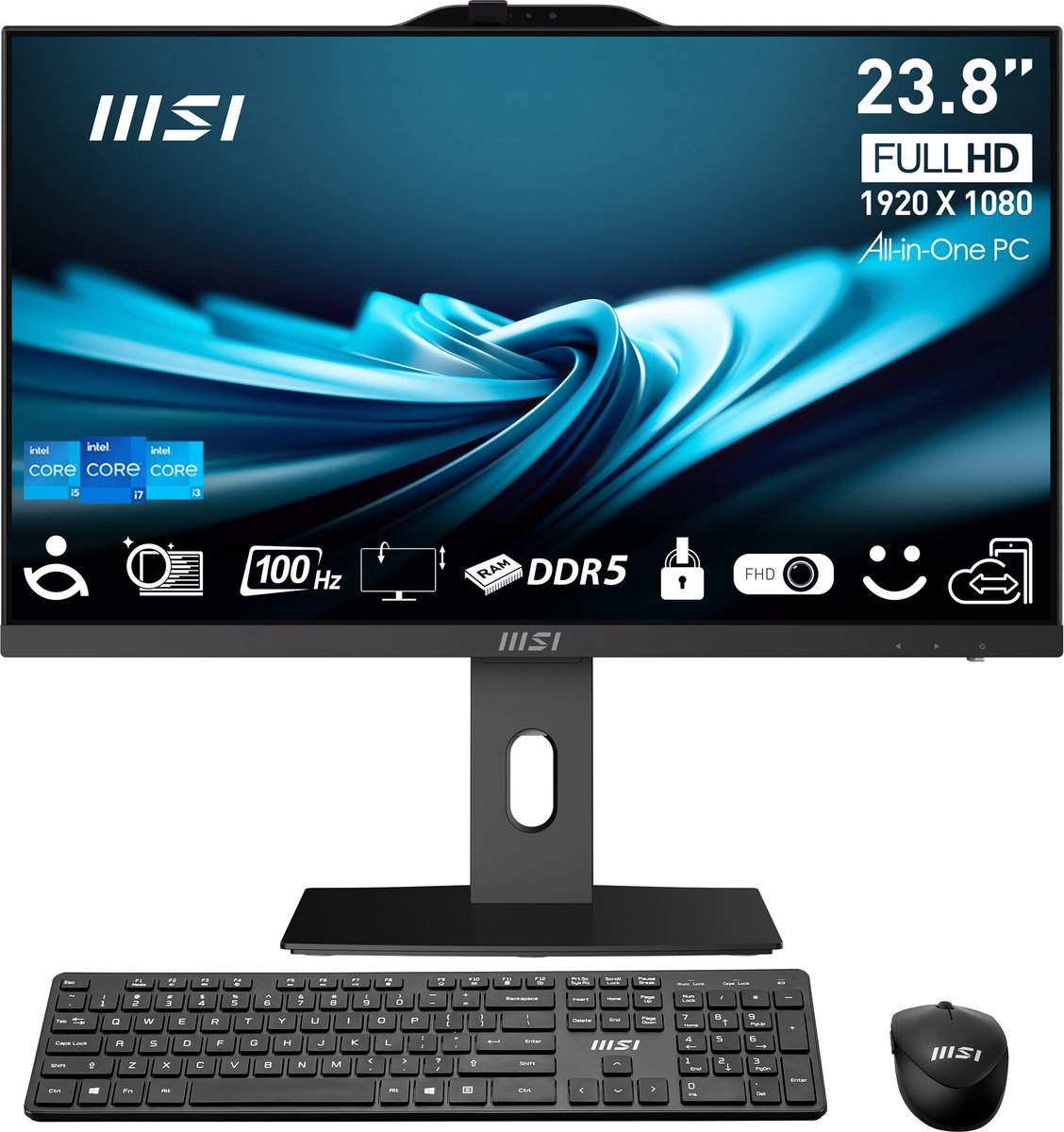 MSI PRO AP242P - All-in-One Computer - Intel i5-14400 - 23,8 inch - 16GB RAM - 512GB SSD