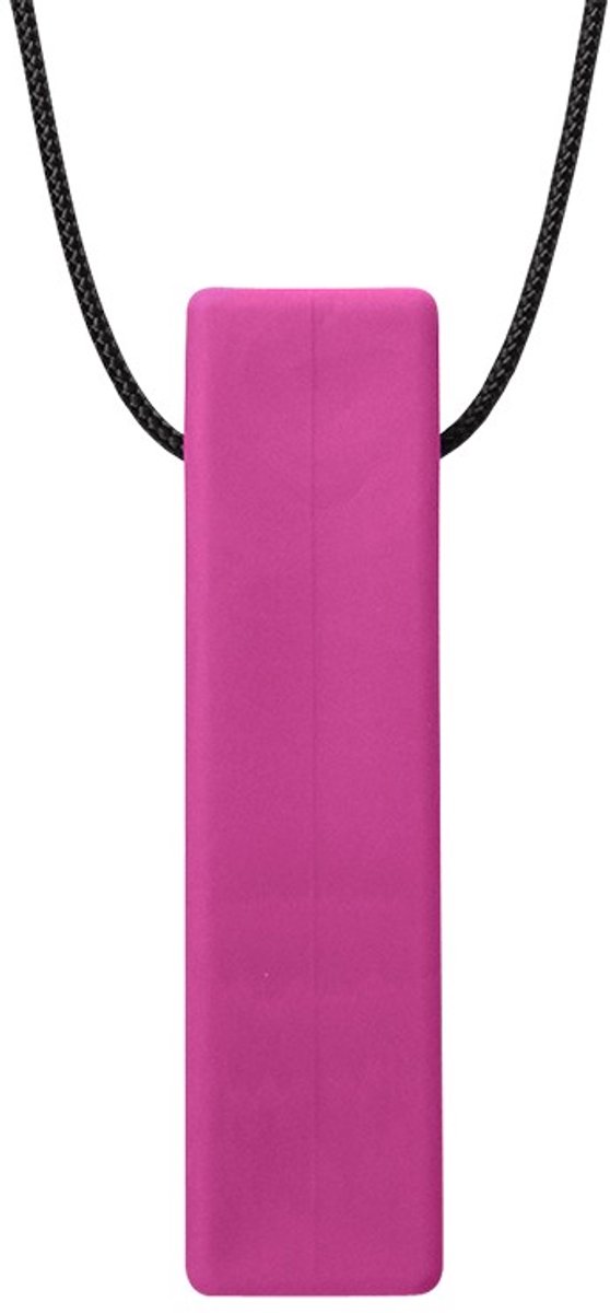 Ark Therapeutics kauwsieraad speelgoed Brick Stick magenta standaard.