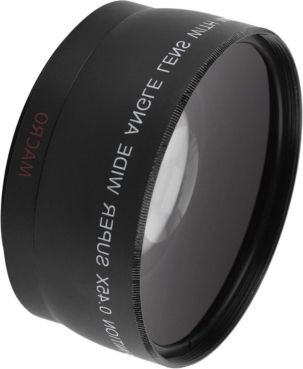 55mm 0.45x Groothoek Macro Lens voor Camera's - Twee-in-één Extra Lens, Geschikt voor 55mm en 62mm Filters, Hoge Kwaliteit en Veelzijdig Gebruik