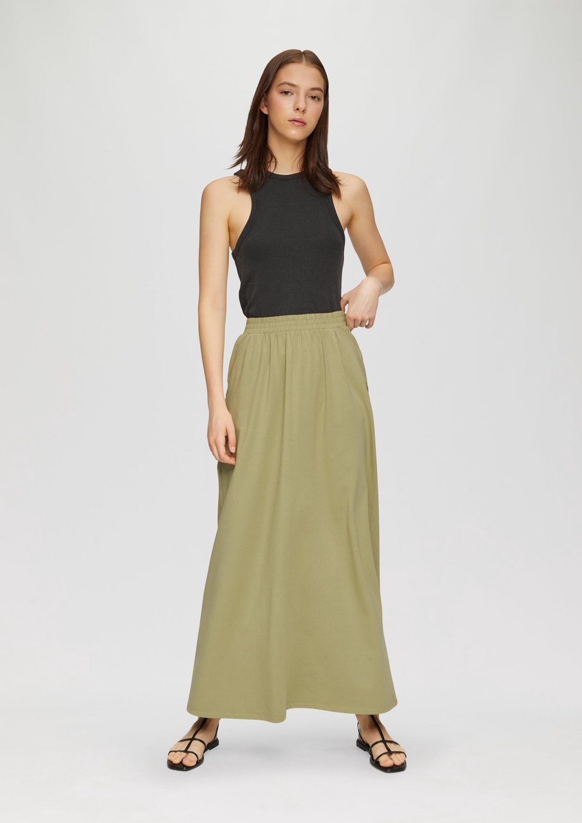 Qs Women-Rok--7282 GREEN-Maat 34
