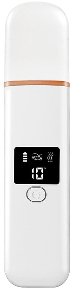 aladdien - Skin Scrubber - Ultrasonic Peeling - Effectieve reiniging - LCD Display - Blackhead Remover - Voor een stralende huid - Geschikt voor all...