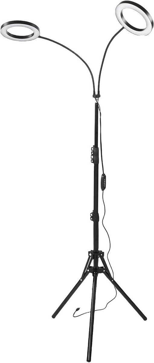 Kweeklamp Kamerplanten - Plantenlamp LED - Planten Groei Stimuleren - Volledig Spectrum - 108 LED's - Zwart