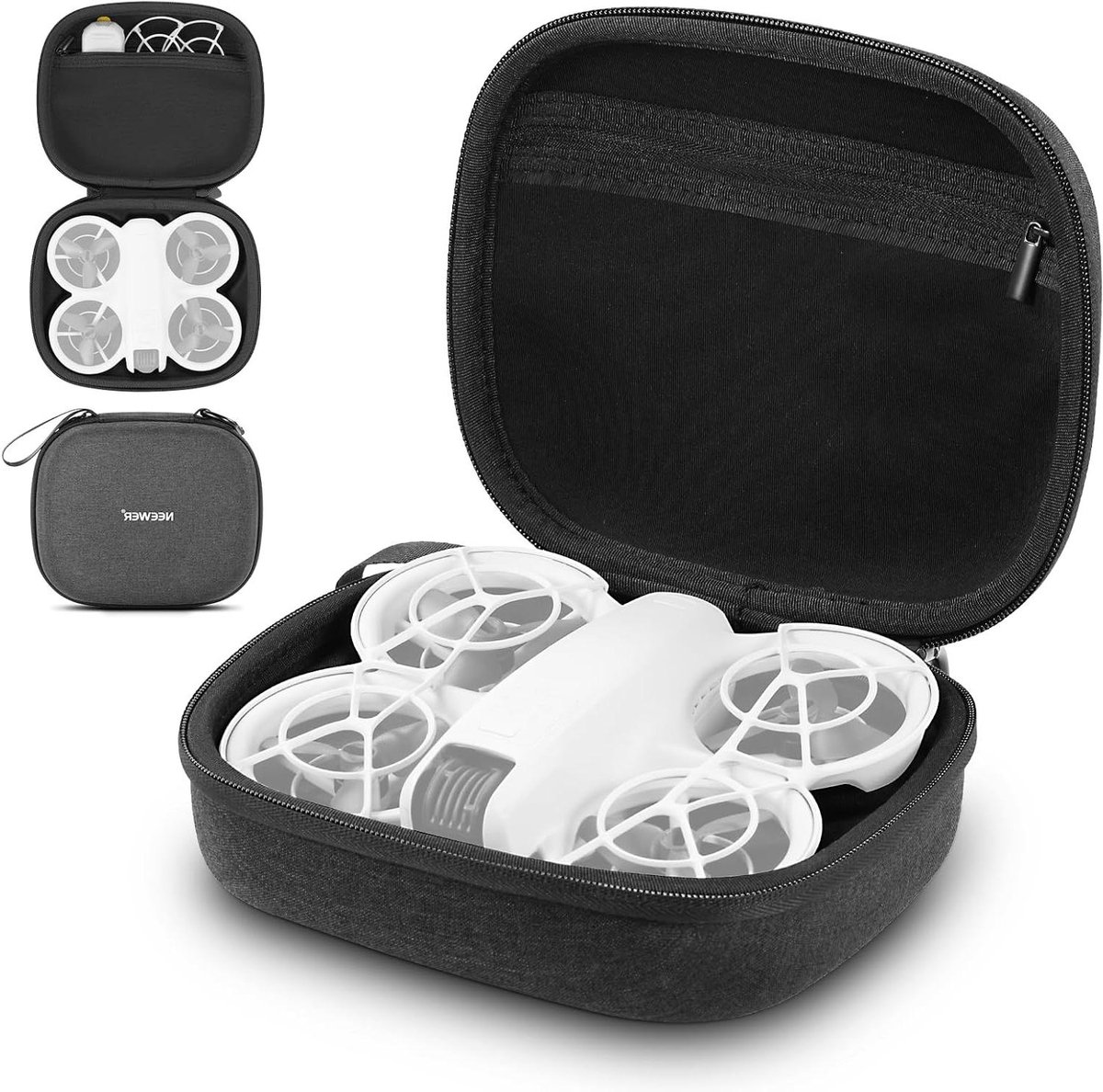 Drone Opbergtas - Harde Koffer - Drone Transport - Spatwaterdicht Nylon - 18 x 15 x 7 cm - Zwart