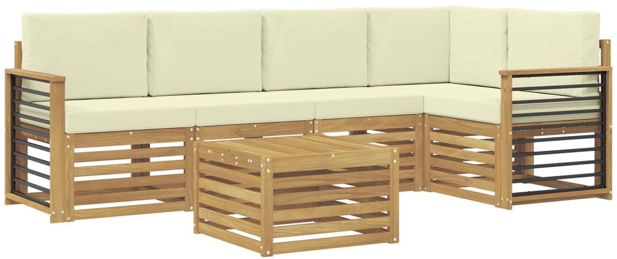 vidaXL - Buiten - bank - set - 6 - st - Polyester