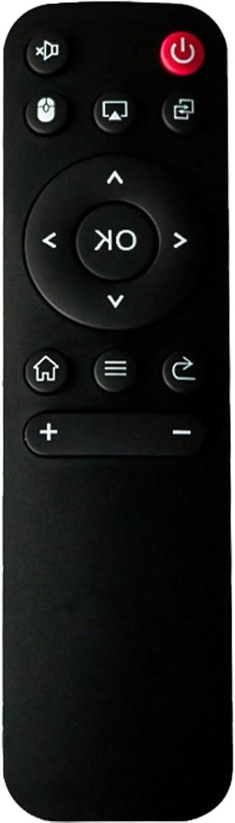 Smart TV Afstandsbediening - Projector Afstandsbediening - Home Entertainment - Lange Afstand Bediening - 14 x 3.8 cm - Zwart