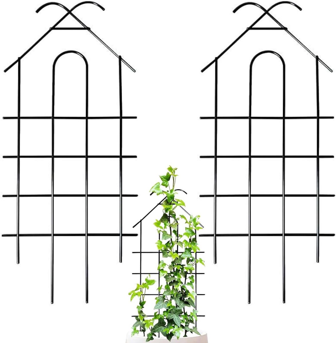 Tuinplanken Klimplanten - Plantensteun Trellis - Verticale Plantengroei - Sterk Frame Open