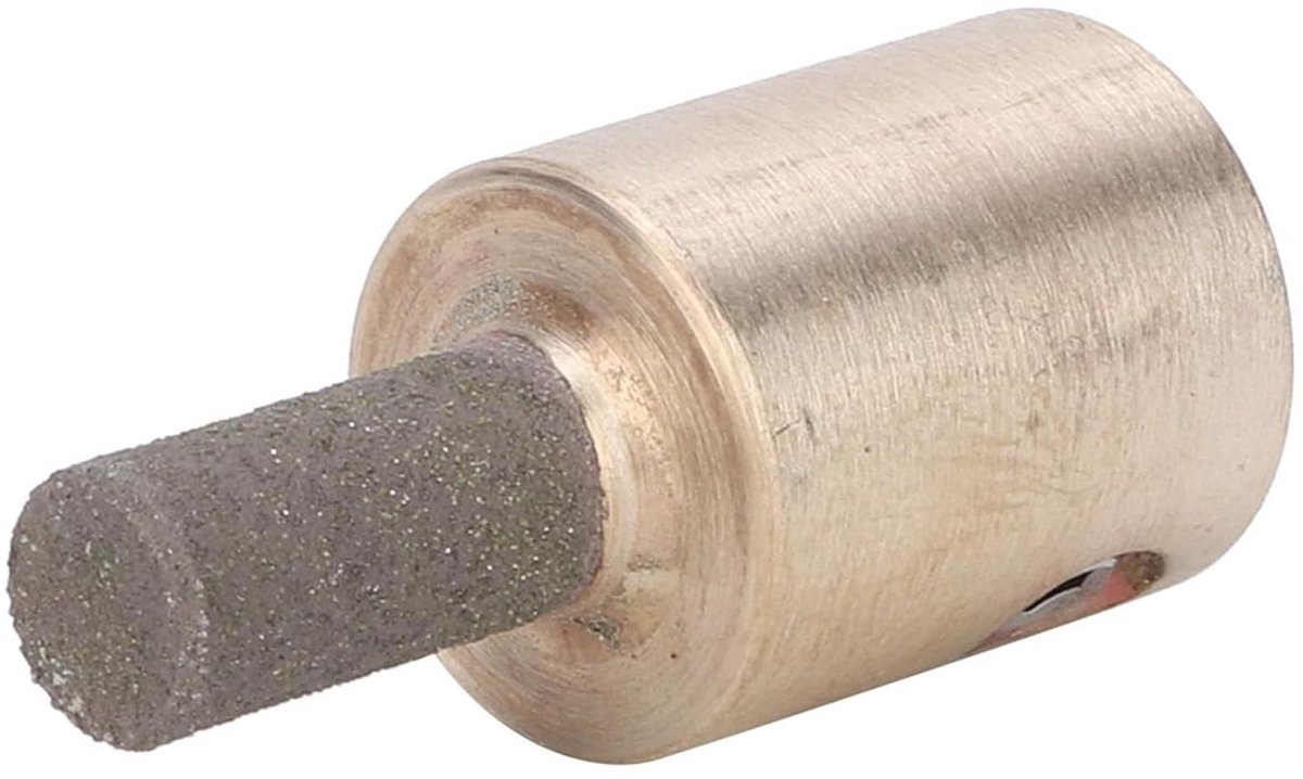 Glazen Molen Bit - Slijpsteen Glas Tegel - Glas Bewerken - Chroom Gehard Metaal - 45 gram - Zilver