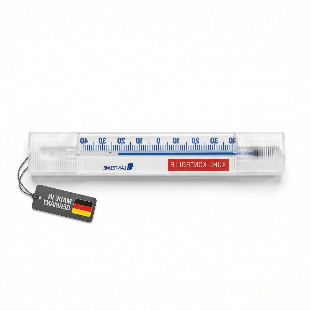 Koelkastthermometer Analoog - Vriezer thermometer Temperatuurmeter - Voedsel bewaren - Duitse productie - -40 tot +40 °C - Wit