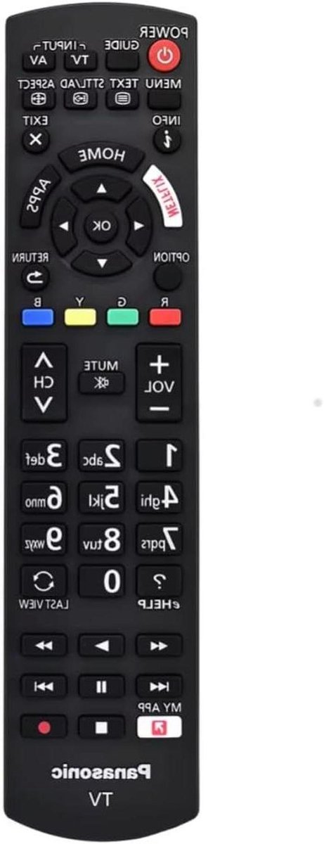 Afstandsbediening - Universele afstandsbediening - TV bedienen - Direct klaar voor gebruik - 10 Meter bereik - Zwart
