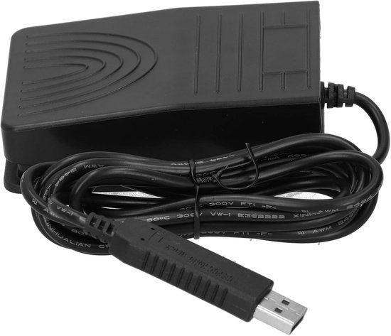 Voetpedaalschakelaar - USB controller - Computer bediening - Draagbaar ontwerp - 13 x 4 x 13 cm - Zwart — afbeelding 4