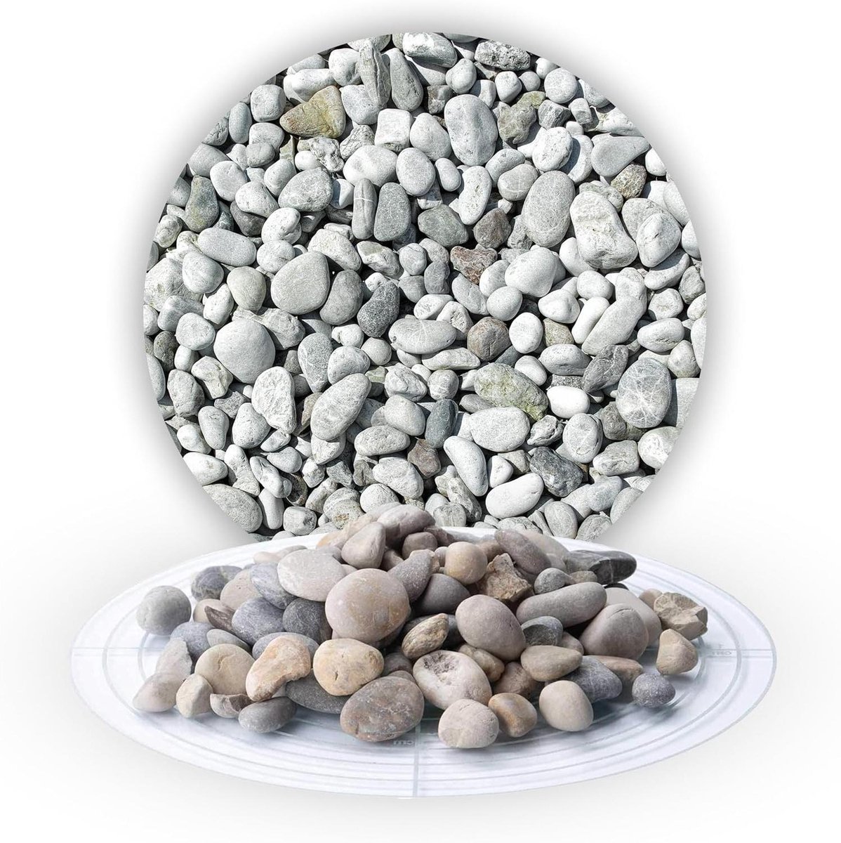 Siergrind Kwarts - Decoratieve Steen - Tuin Decoratie - Natuurlijk Afgerond - 16-32 mm - Geel