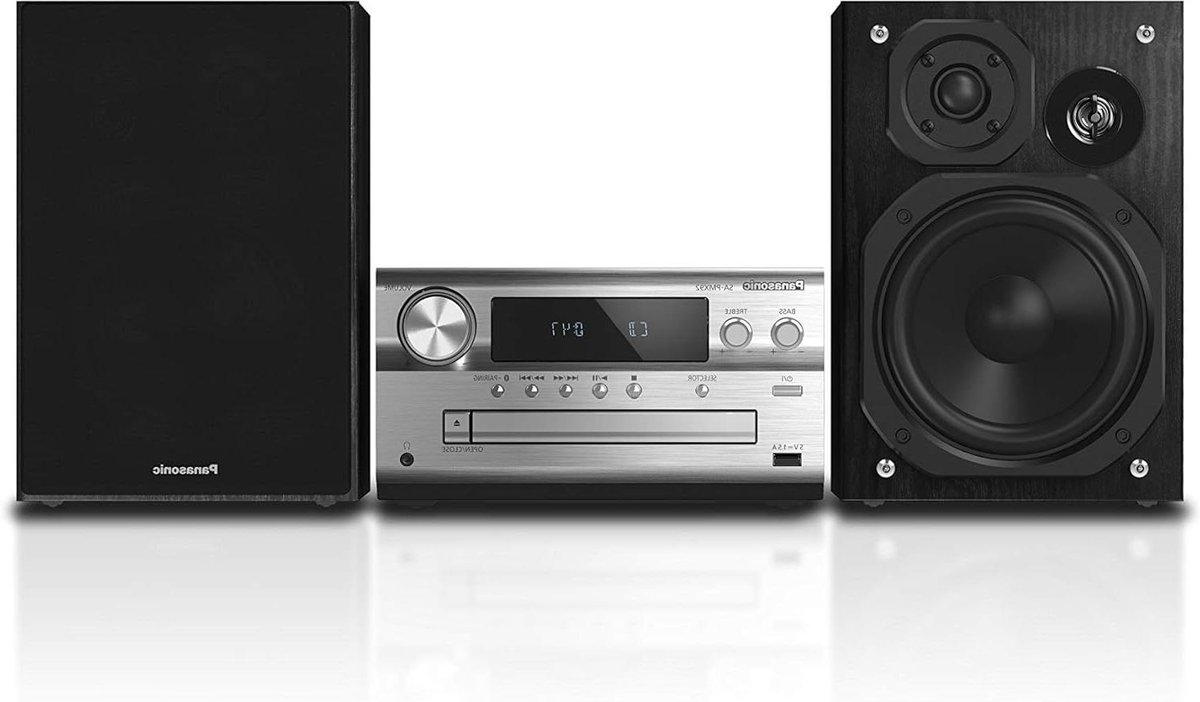 Micro-systeem DAB - Hifi set - Muziek streamen - Hoge resolutie audio - 120 Watt - Zilver
