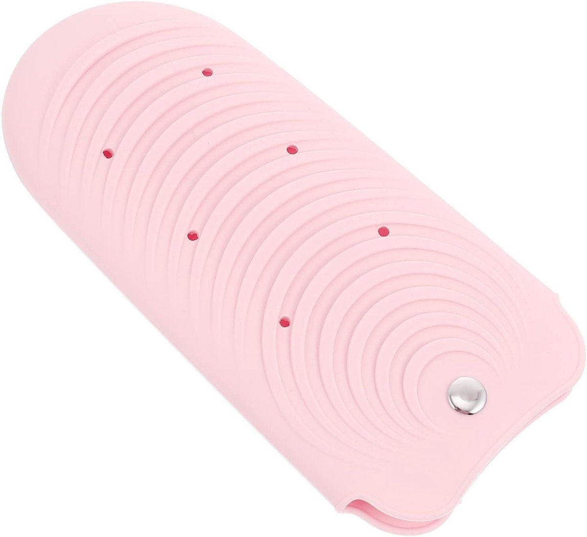 Siliconen Tas Haarstylers - Hittebestendige Pouch Opbergtas - Stylinginstrumenten Beschermen - Anti-slip Golvende Textuur - 20 x 10 cm - Grijs
