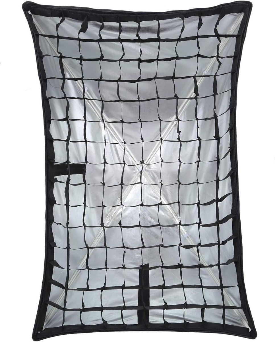 Fotolichtbak - Softbox Paraplu - Productfotografie - Duurzame Vezelbeugel - 60x90cm - Zwart