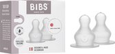BIBS Flessenspeen - Siliconen - 6+ mnd - Dikke voeding - 2-pack