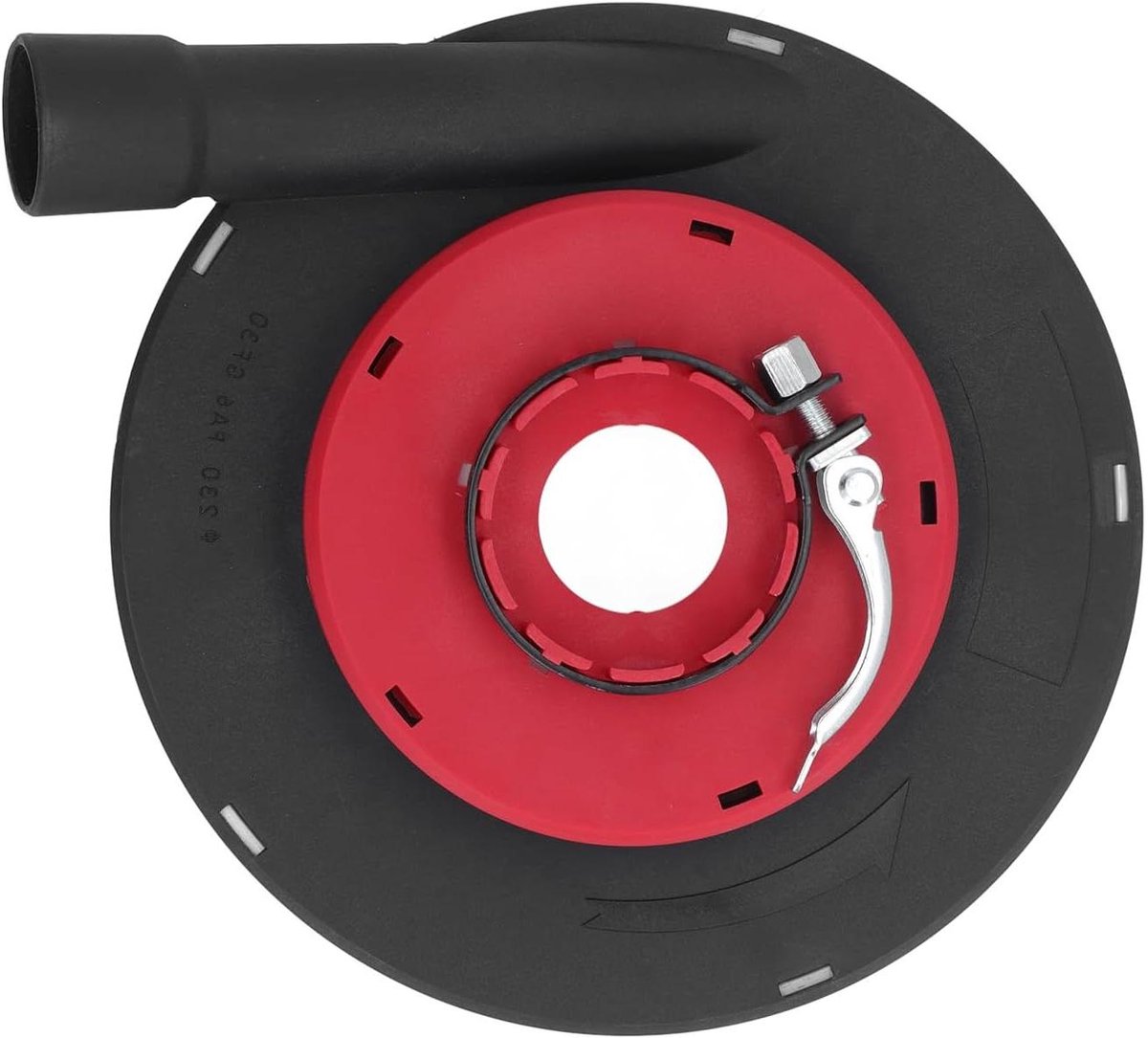 Haakse Slijper Stofkap - Stofafzuiging Slijper - Stofvrij Werken - Efficiënte Filtratie - 9 Inch - Rood Zwart