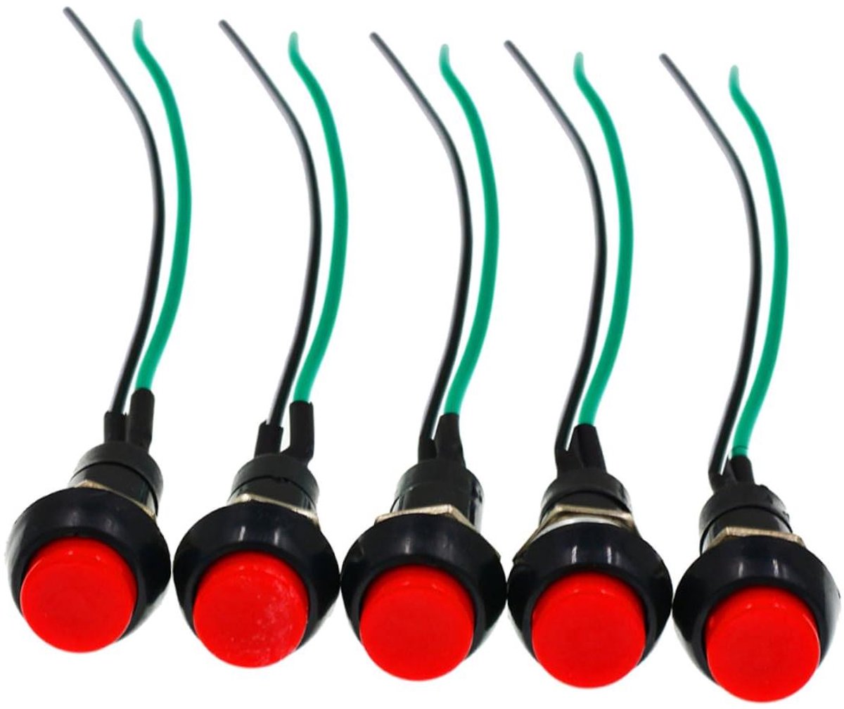 Motorfiets Stuurknoppen - Fietsknop Adapter - Stuur Bediening - Zelfremmend Ontwerp - 14 cm - Rood en Groen