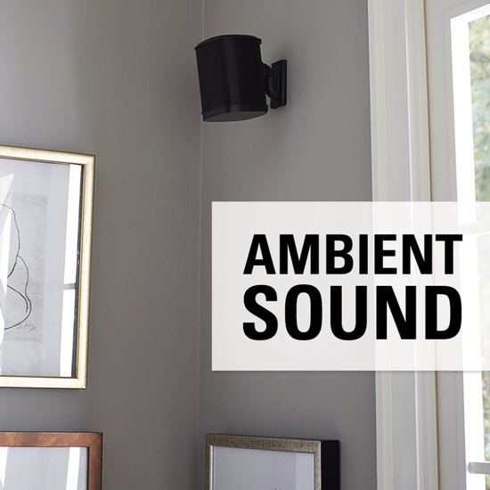 Sanus Muurbeugel set verstelbaar voor Sonos ONE, ONE SL & Play:1&3 - Zwart — afbeelding 4