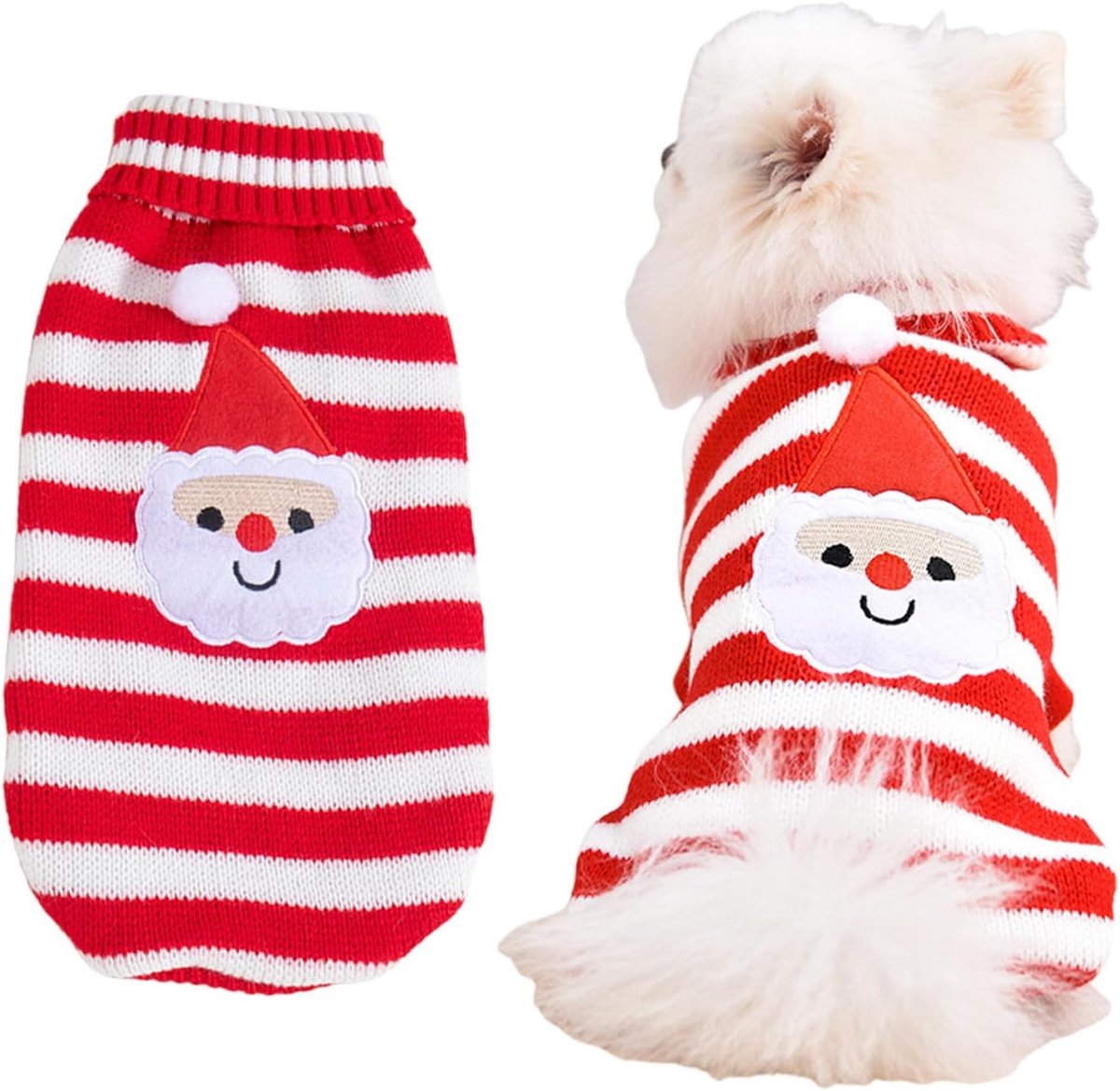 Hondentrui voor Kerstmis, Turtleneck Puppy Sweater voor Kleine, Middelgrote en Grote Honden, Warme Winterkleding voor Koude Dagen