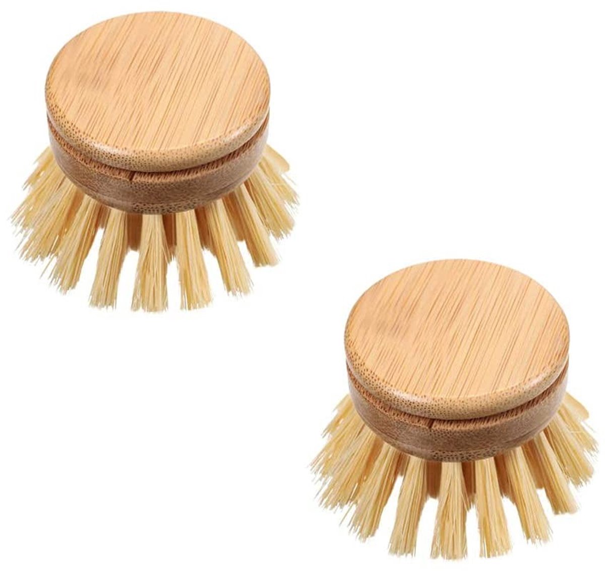 SPHProducts - Bamboo Keuken Afwasborstel - Duurzame Natuurlijke Scrub Borstels - Efficiënt Schoonmaken van Keukengerei - Milieuvriendelijk - Handzaam e...