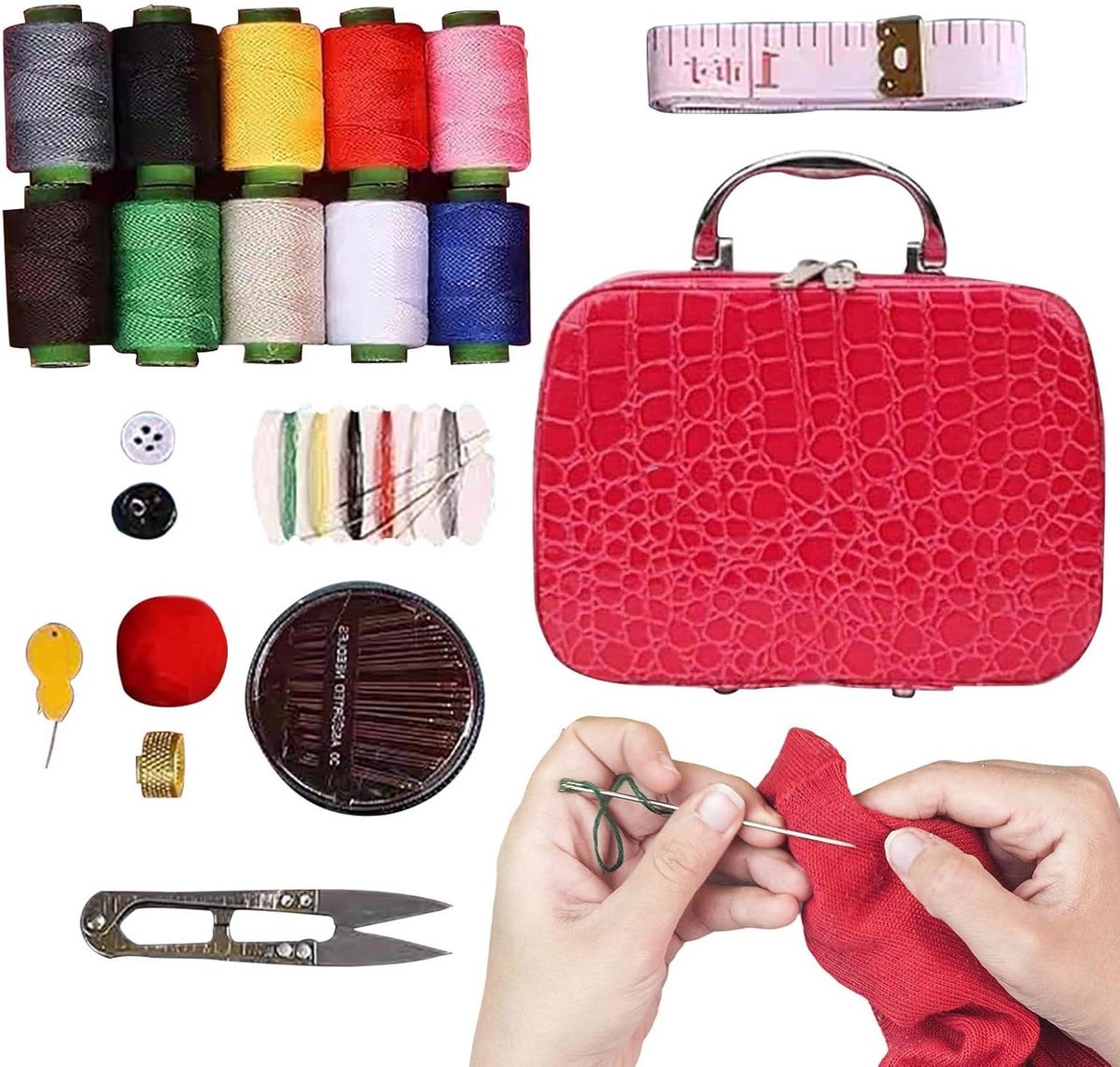Draagbare Naai Set - Naai Accessoires Kit - Kleding Repareren - Krasvast Duurzaam Materiaal