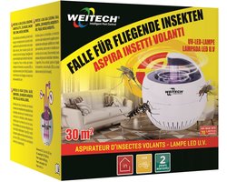 Weitech WK8204 Insectenvanger met Ventilator - 30 m² - USB