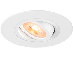 SLV inbouwspot GU10 10W rond kantelbaar zaagmaat 75mm wit (1007624)