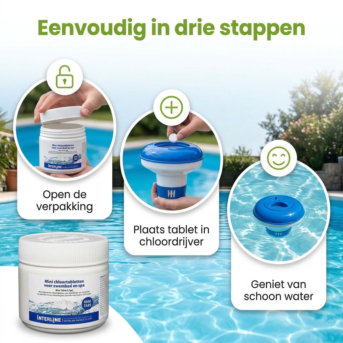 Zwembad Onderhoudspakket - Onderhoud Zwembad - bevat Scrubpad - Schepnet - Borstel - Scrubborstel - Filters - Chloordrijver - Chloor - PH-min en PH-plus (7-delig) – foto 6