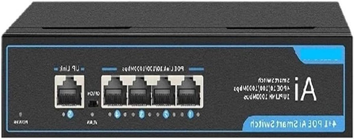 Netwerk Switch - Ethernet Hub - Netwerk Uitbreiden - Gigabit Snelheid - 6 of 8 poorts - Zwart