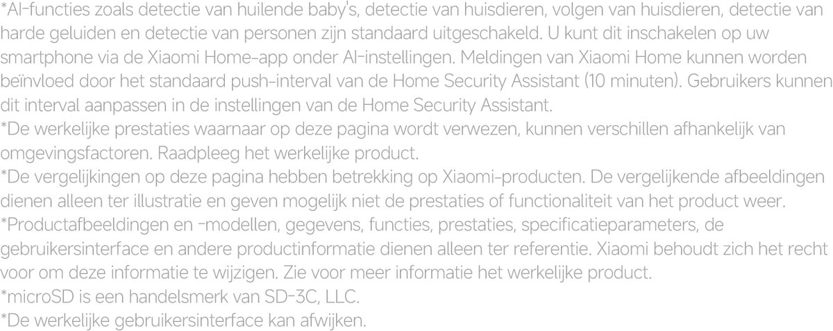 Xiaomi Smart Camera C701 EU - Beveiligingscamera Binnen - 4K 8MP AI Detectie - 360° Pan & Tilt - Kleurennachtzicht - WiFi 6 Dual-Band - Persoons- & Huisdierdetectie - Google Home & Alexa - Tweerichtingsaudio thumbnail 5