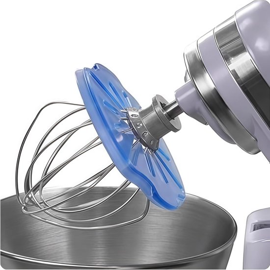 Spatbescherming Mixer - Anti-spatdeksel - Netjes Bakken - Met Ingrediëntengoot - Universeel - Transparant — afbeelding 2