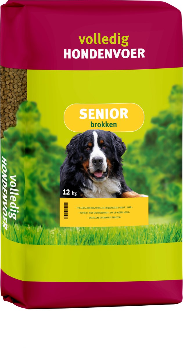 Voerwaarts Voerwaarts Senior Krokante Brokken - 12kg - - Hondenvoer - 12kg