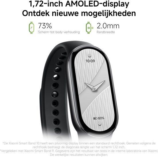 Xiaomi Smart Band 10 - Activity Tracker - Midnight Zwart