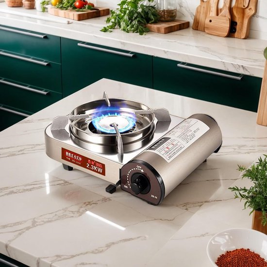 Camping Kooktoestel - Draagbare Branders - Outdoor Koken - Windbestendig Ontwerp - Compact & Lichtgewicht - Metaal van Camping — afbeelding 3