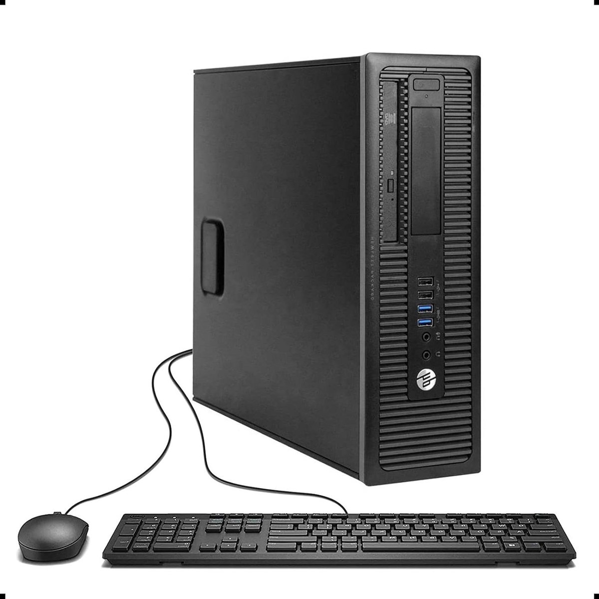 Desktop PC - Zakelijke Computer - Productief Werken - Gereviseerd Kwaliteit A - 16 GB RAM 2 TB HDD - Zwart