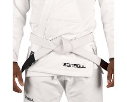 Sanabul Essential BJJ Band – Jiu Jitsu Riem – Wit – Maat K2