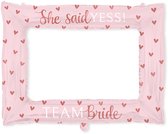 LUQ – Cadre photo Bride to Be – Décoration de luxe – Décoration de fête de célibataire – Accessoire de photomaton – Fête de célibataire