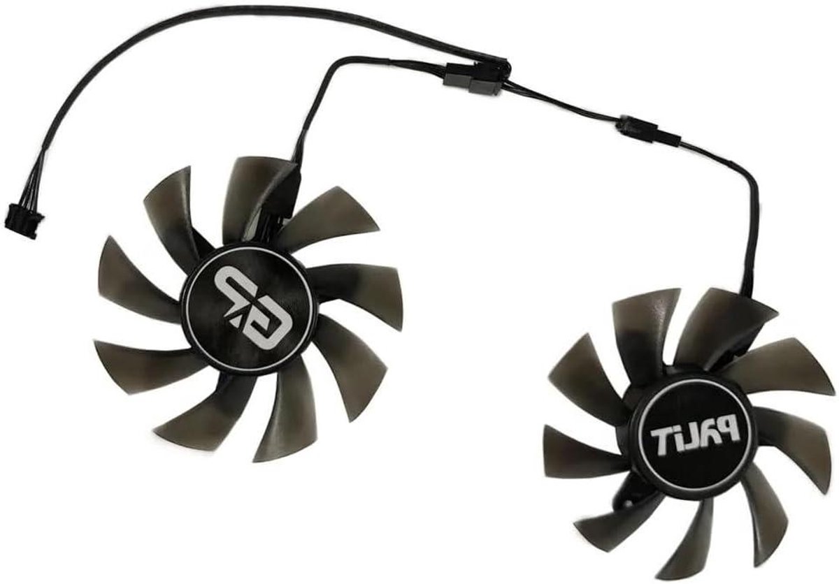 Grafische Kaart Ventilator - GPU Koeler - Videokaart Koeling - Directe Vervanging - 75mm - Zwart