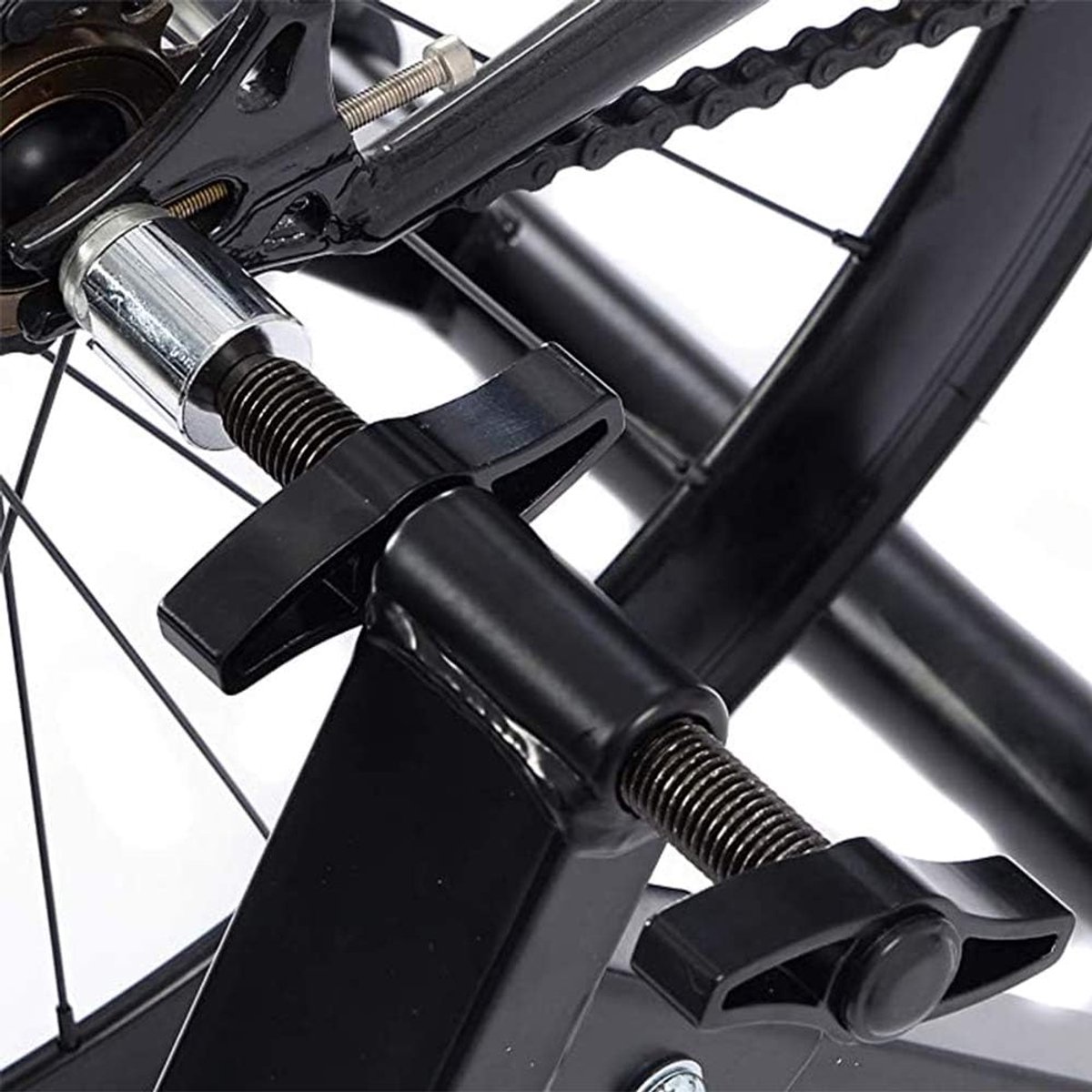 Fietstrainer Roller Trainer - Hometrainer Binnen - Binnen Fietsen - Opvouwbaar Ontwerp - 26-28 Inch - Zwart