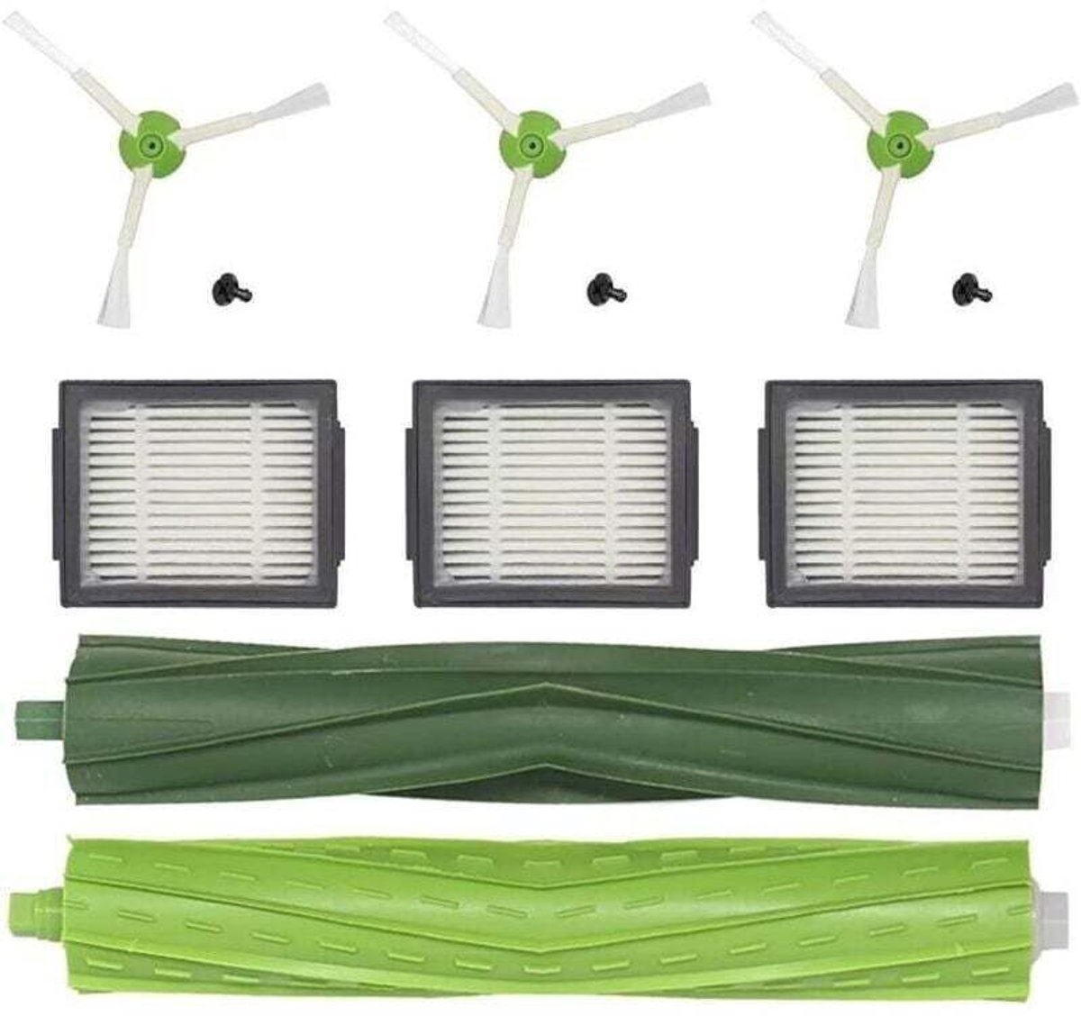 Geschikt voor iRobot i6/i7 filters + borstels + zelfklevende borstels