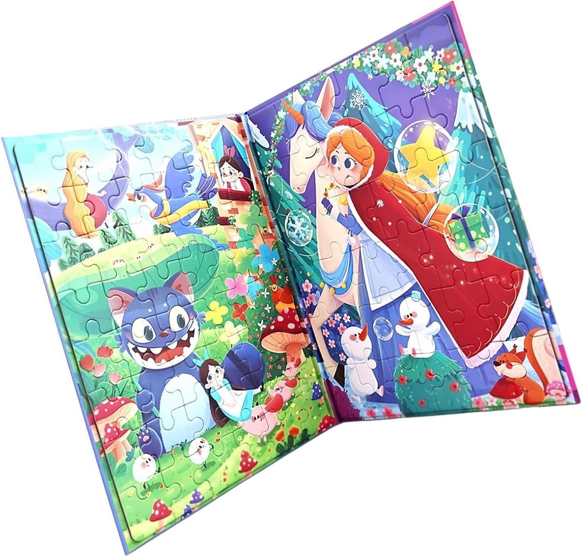 Magnetische Puzzel - Reisspel Boek - Educatief Spelen - Bevordert Ontwikkeling - 28.7 x 21.7 cm - Multicolor