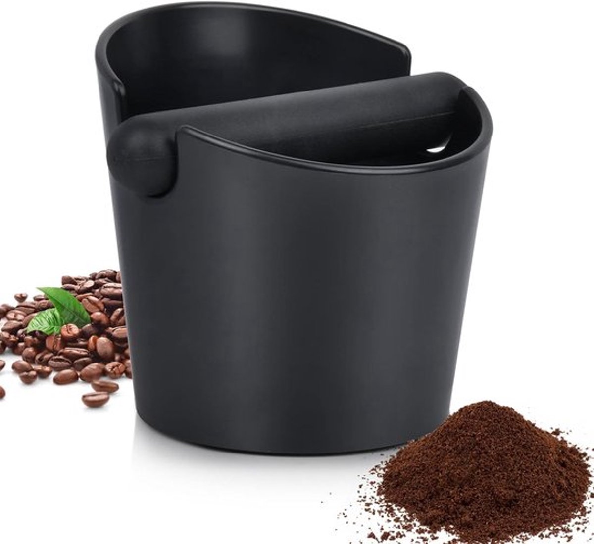 Klopbak - Espressoklopbak Met Verwijderbare Klopstang - Duurzaam Abs Constructie - Antislip Rubberen Bodem - Geschikt Voor Vaatwasser - 1 Stuk - Voor Thuis Barista En Horeca Gebruik