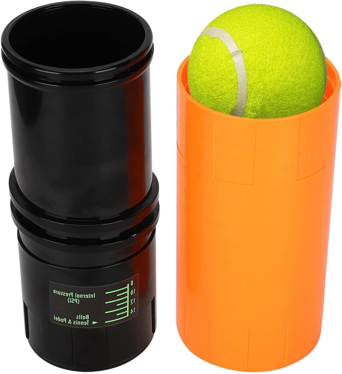 Tennisbal Opbergdoos - Drukregelaar Tennisbal - Ballen In Druk Houden - Herstelt Veerkracht - 22 cm - Oranje