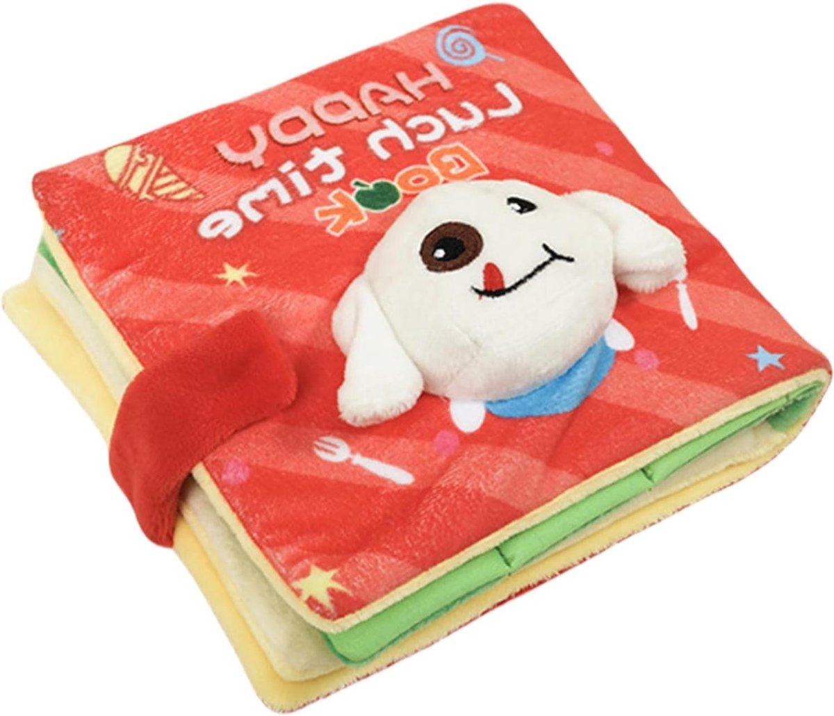 Hondenpuzzel Boek - Voerpuzzel Hond - Intelligentie Vergroten - Verstopplekken voor Voer - 16 x 14 x 6 cm - Multicolor