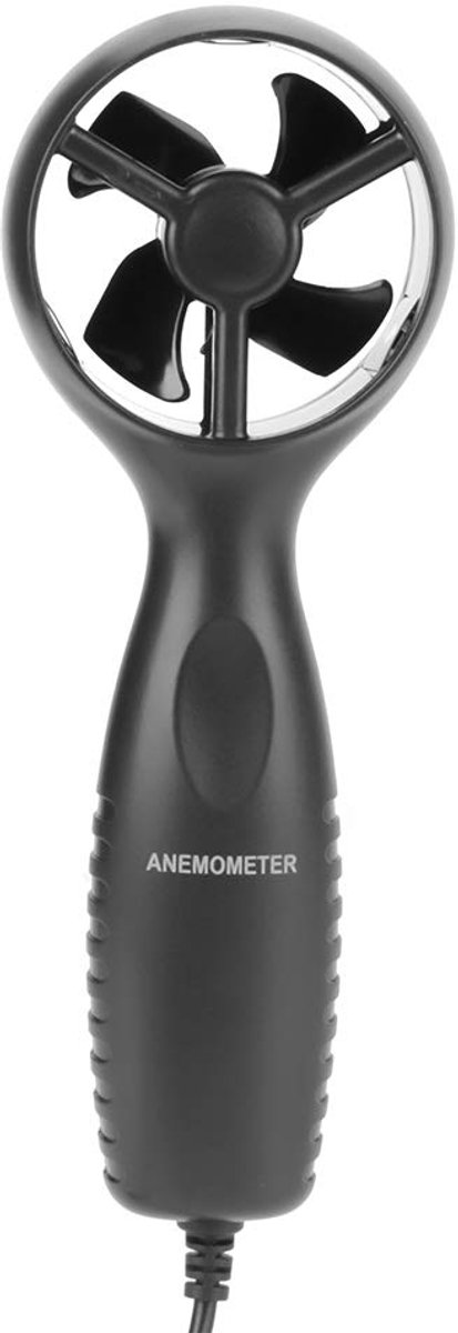 Luchtsnelheidsmeter - Windmeter - Meten van wind - Met achtergrondverlichting - 145 cm - Zwart — afbeelding 4